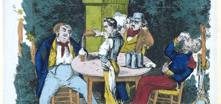 Estampe Bonne bière de Mars (1842)